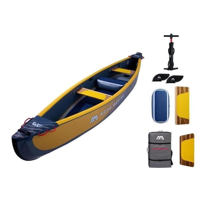 Canoa Aqua Marina Tomahawk Air-C Modello 2024 - Canoa Gonfiabile 3 Posti