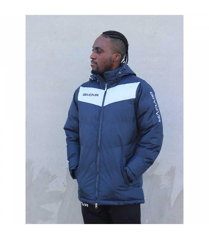 Chaquetón Acolchado Adulto Podio Givova Marino/Blanco 2/4