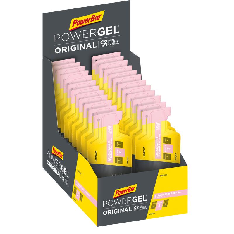 Energy-Gel Powergel Erdbeer-Banane 24 x 41g