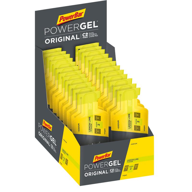 Gel PowerBar PowerGel Original 24x41gr Lemon-Lime