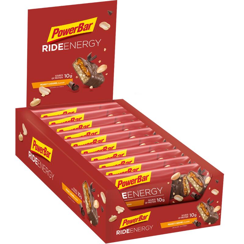 Ride Energy Bar - Caramel cacahuète - 990 grammes (18 barres)