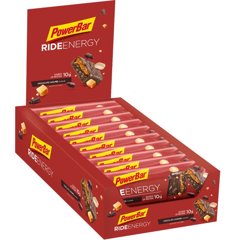 Barre protéinée Ride Energy 55g PowerBar (lot de 18)