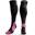 Chaussette de Compression pour Femme et Homme (20-30mmHg Classe 2) (rose, L-XL)
