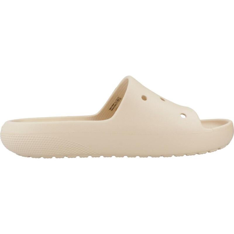 Chanclas Mujer Crocs Classic Slide V2 Beis