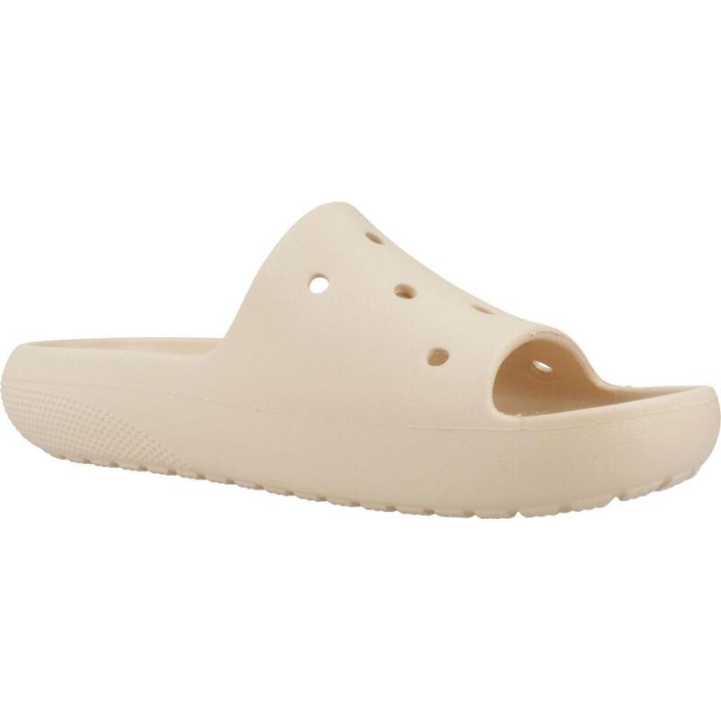 Chanclas Mujer Crocs Classic Slide V2 Beis