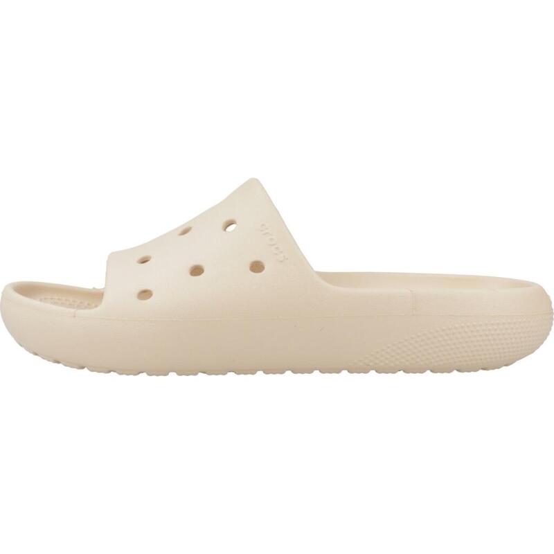 Chanclas Mujer Crocs Classic Slide V2 Beis