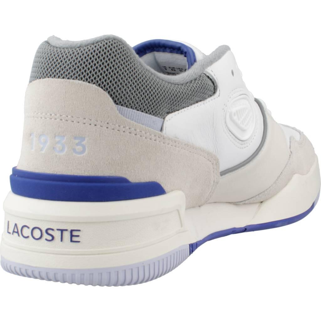 Baskets Lacoste Modèle Lineshot Leather Logo Couleur Beige 3/5