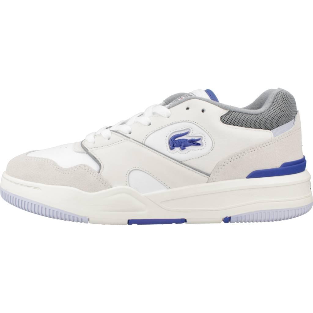 Baskets Lacoste Modèle Lineshot Leather Logo Couleur Beige 2/5