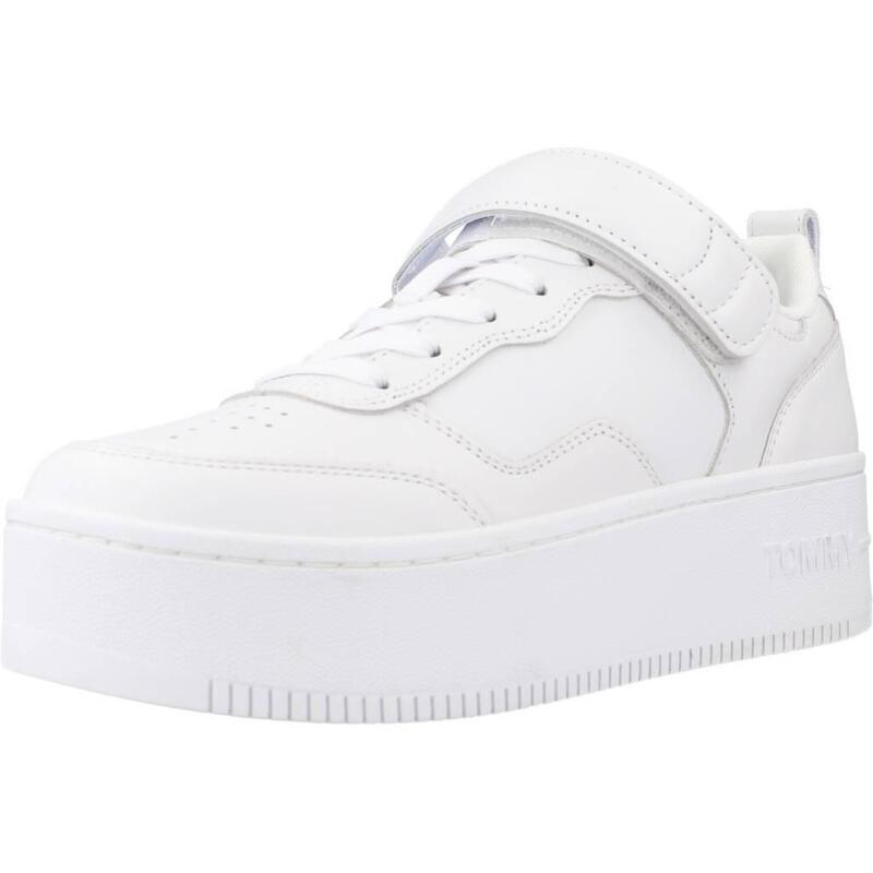 Zapatillas mujer Tommy Jeans Adhesive Strip Flatform Blanco