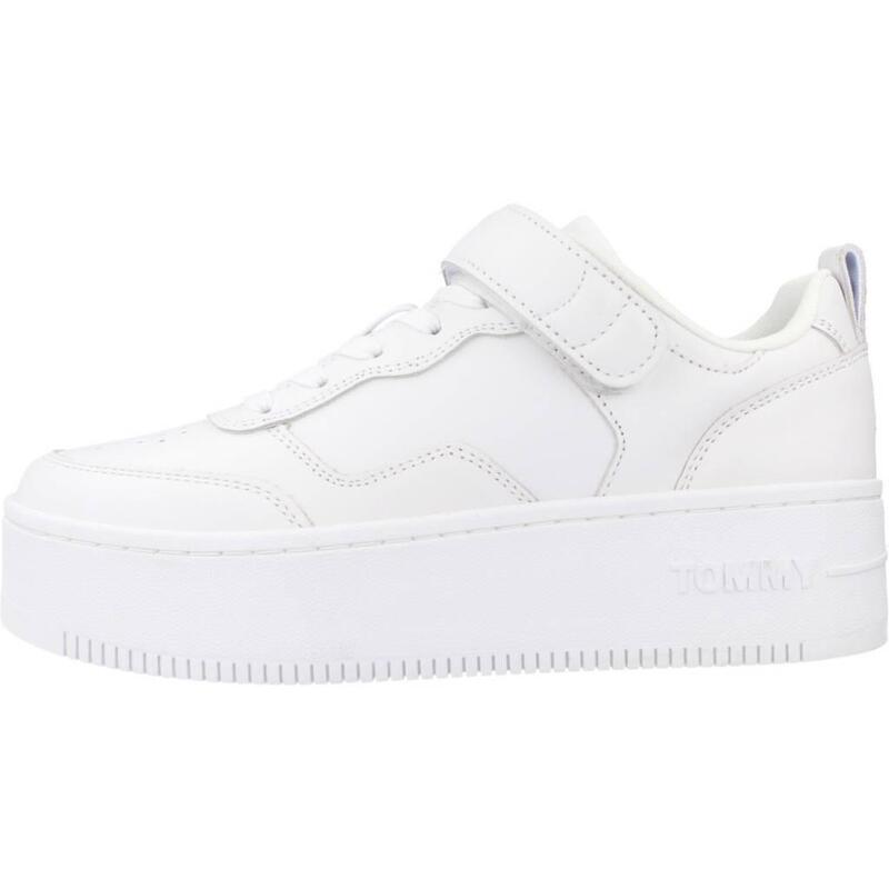 Zapatillas mujer Tommy Jeans Adhesive Strip Flatform Blanco