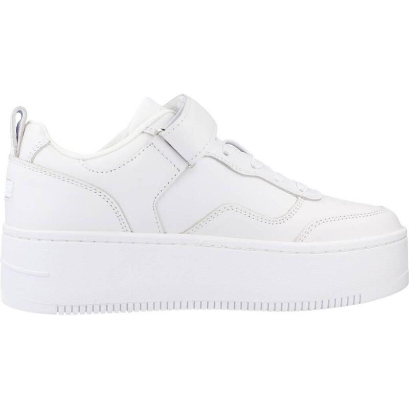 Zapatillas mujer Tommy Jeans Adhesive Strip Flatform Blanco