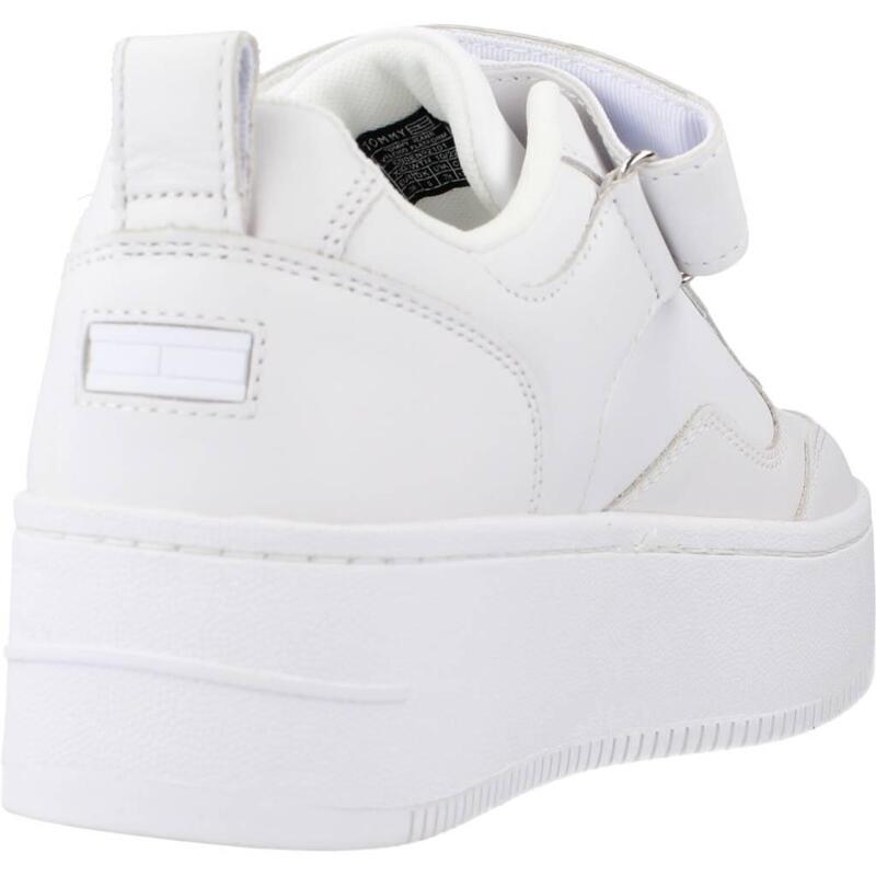 Zapatillas mujer Tommy Jeans Adhesive Strip Flatform Blanco