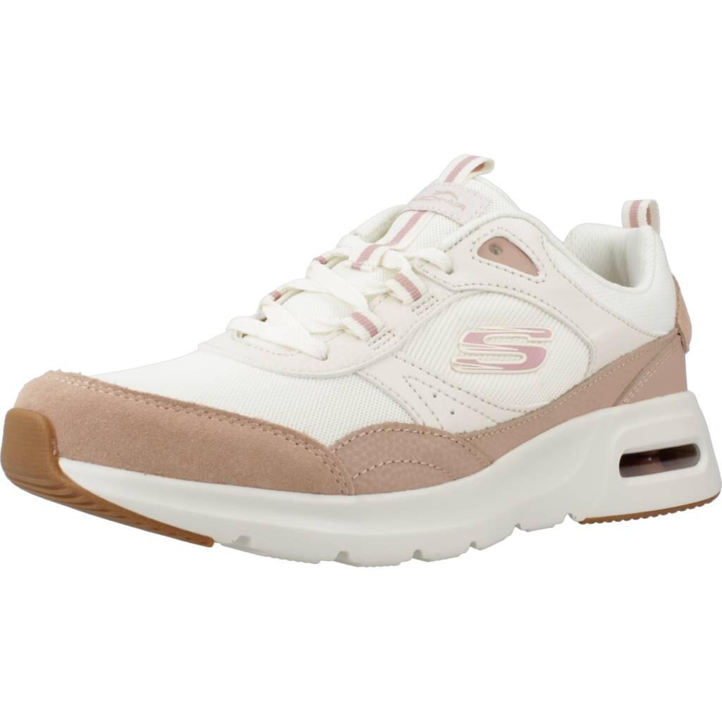 Skechers - Baskets Mode Femme Skech-air Court-retro Ave Blanc - Chaussures De Sport - Beige - Decathlon