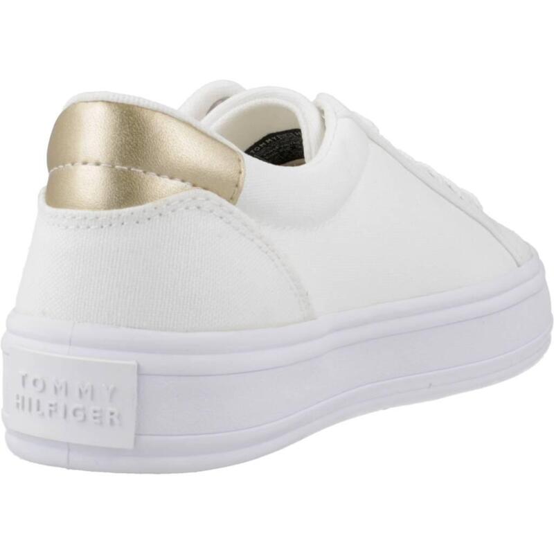 Zapatillas mujer Tommy Hilfiger Essential Vulc Canvas Sneaker Blanco