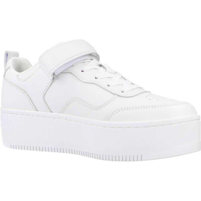 Zapatillas mujer Tommy Jeans Adhesive Strip Flatform Blanco