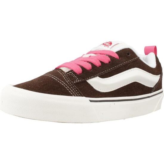 Chaussures Vans Knu Skool Suède Marron/Blanc