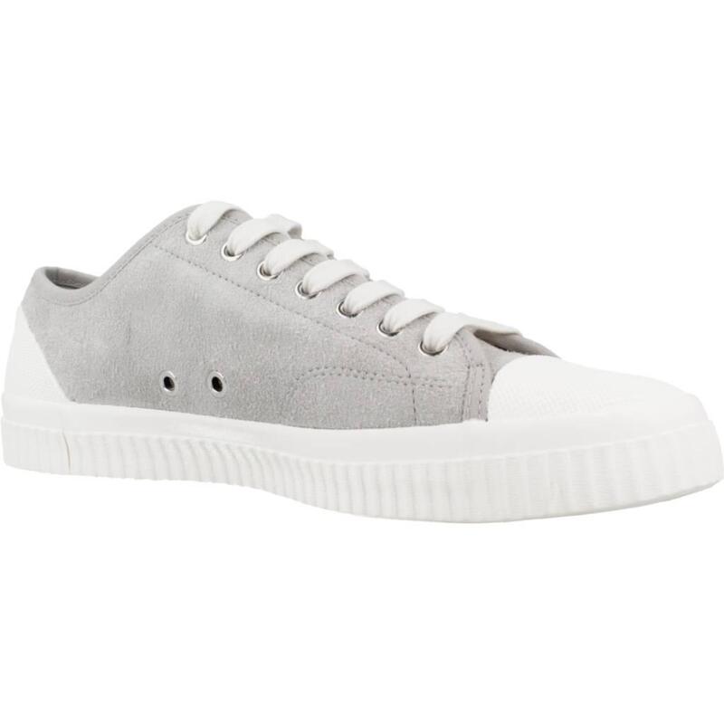 Zapatillas hombre Fred Perry Hughes Low Textured Suede Gris