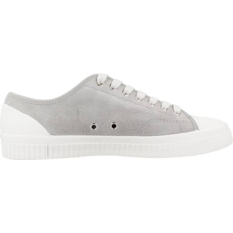 Zapatillas hombre Fred Perry Hughes Low Textured Suede Gris