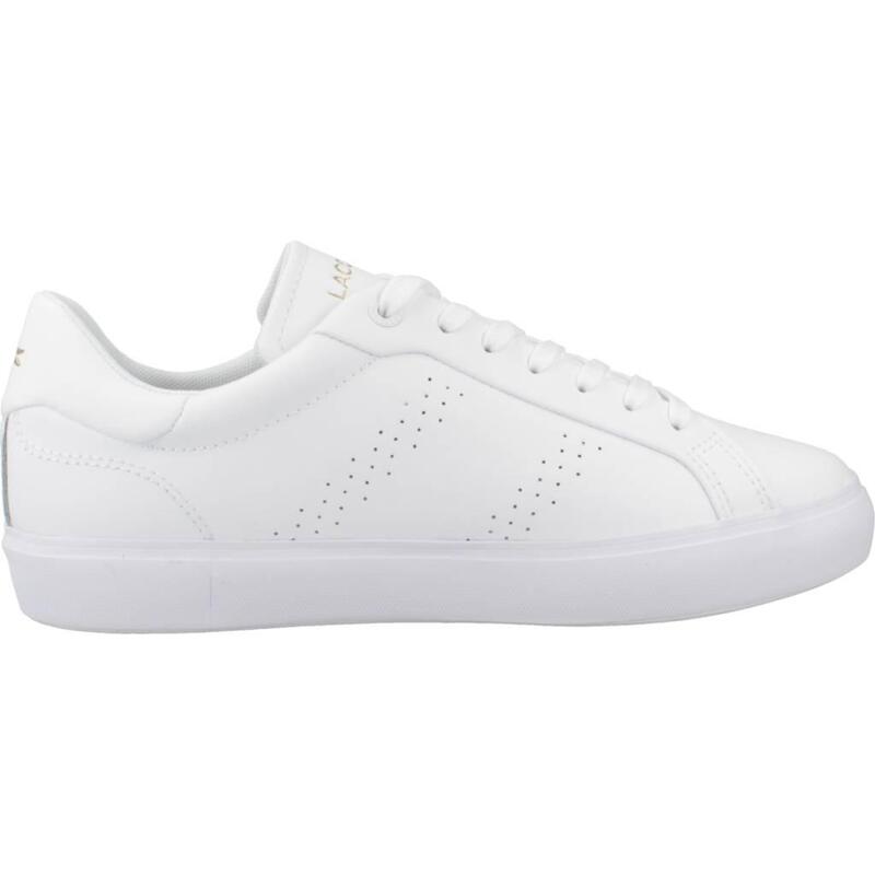 Baskets Lacoste Modèle Powercourt 2.0 Leather Couleur Blanc
