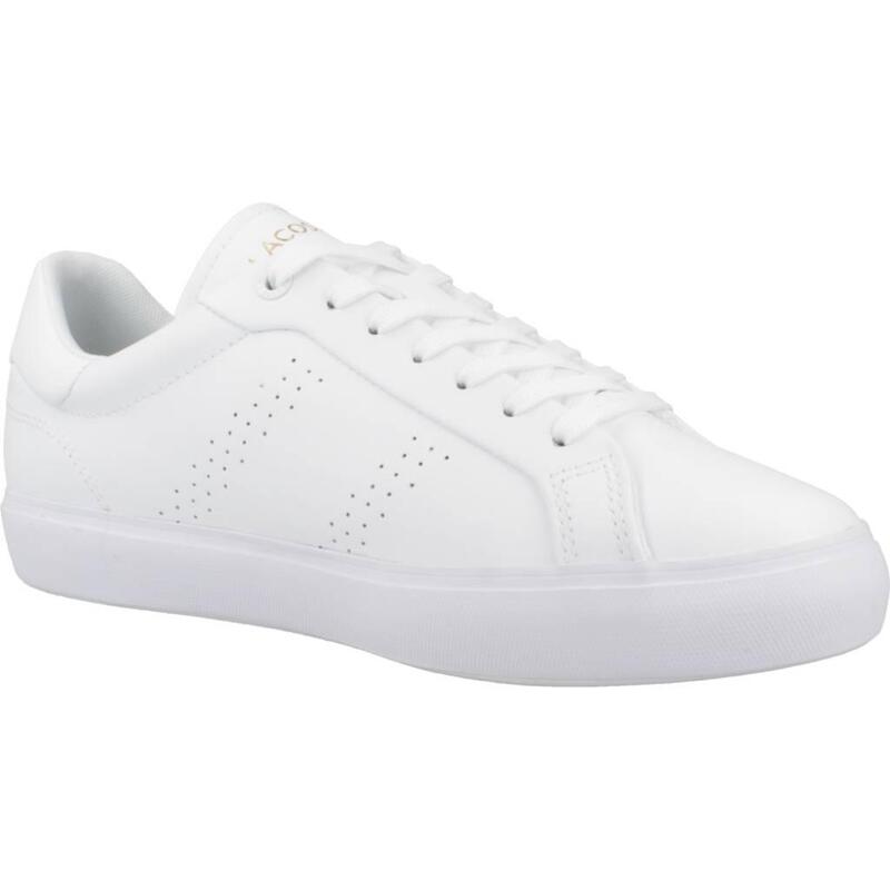Baskets Lacoste Modèle Powercourt 2.0 Leather Couleur Blanc