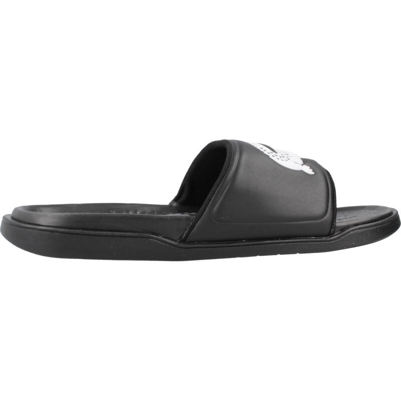 Chanclas Hombre Lacoste Serve Dual Synthetic Logo Negro