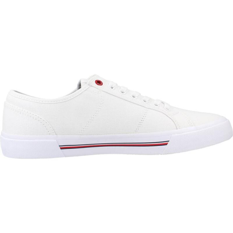 Zapatillas hombre Tommy Hilfiger Core Corporate Vulc Canv Blanco