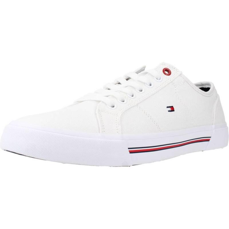 Zapatillas hombre Tommy Hilfiger Core Corporate Vulc Canv Blanco