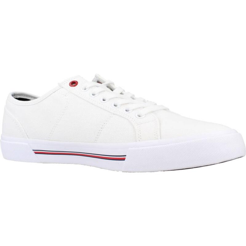 Zapatillas hombre Tommy Hilfiger Core Corporate Vulc Canv Blanco