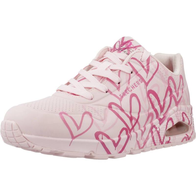Pantofi Sport Skechers Model Uno-spread The Love Culoare Roz