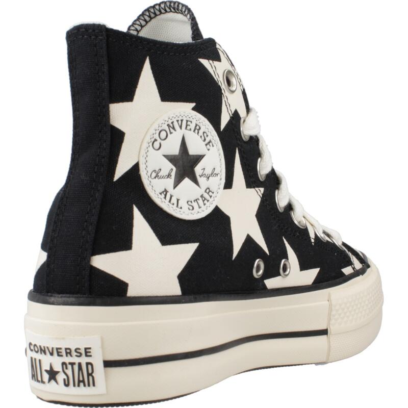 Chaussures Chuck Taylor All Star Lift Platform Large Stars - A09903C Noir