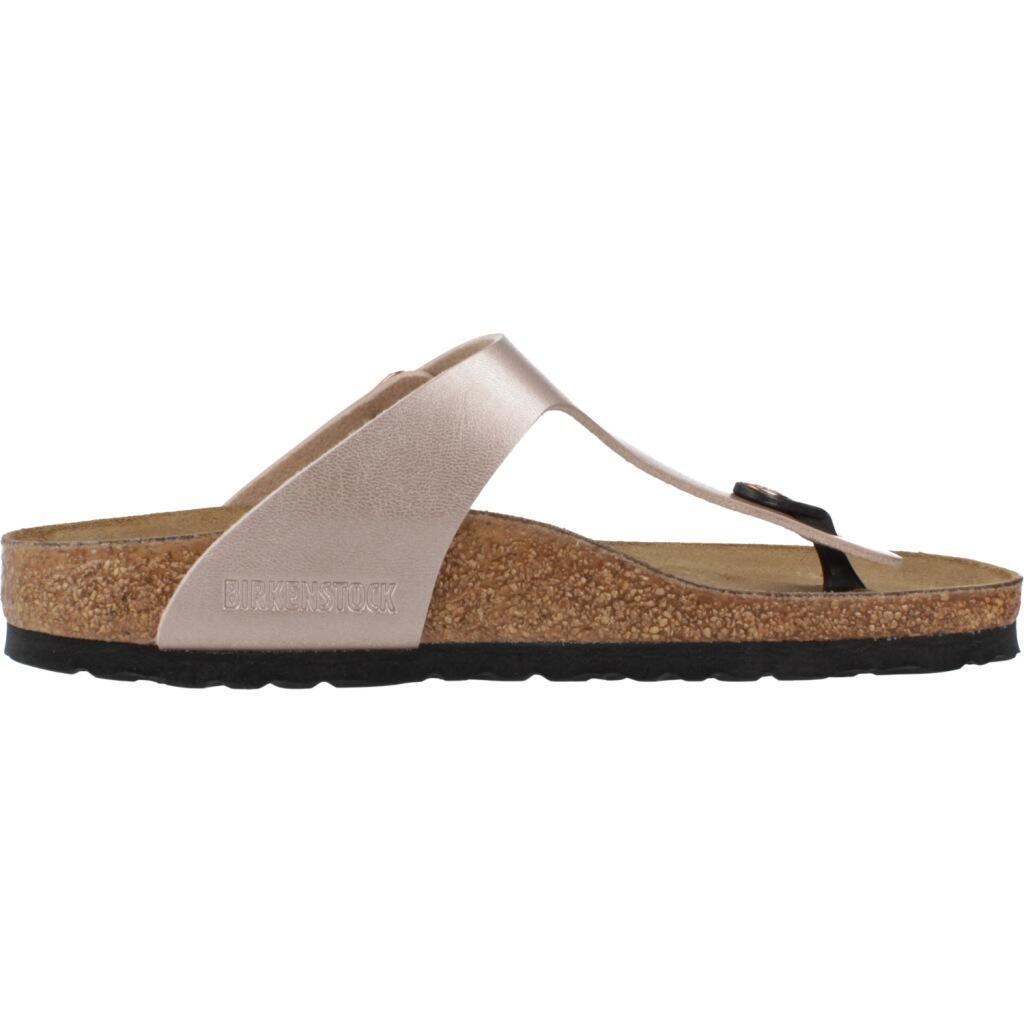 Sandálias Birkenstock Gizeh Birko-flor Bronze para mulher 4/5