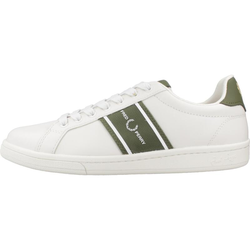 Zapatillas hombre Fred Perry B721 Lea/grap Bra M Blanco