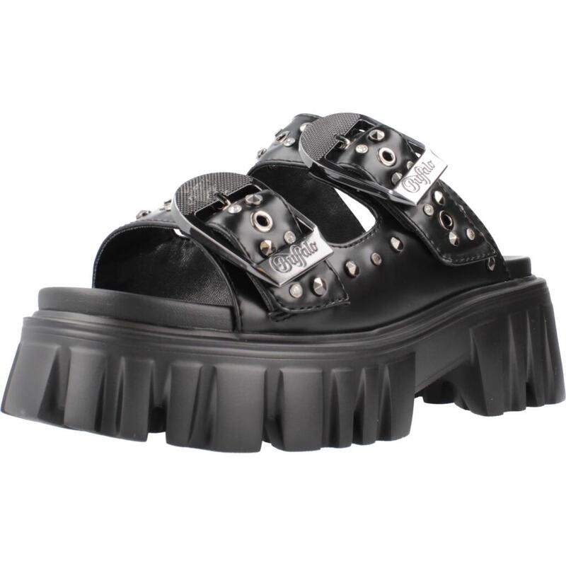 Sandalias Mujer Buffalo Lion Ari Negro