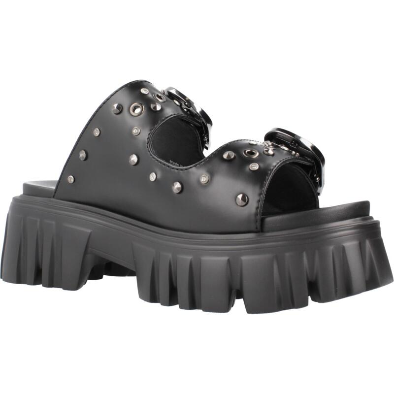 Sandalias Mujer Buffalo Lion Ari Negro