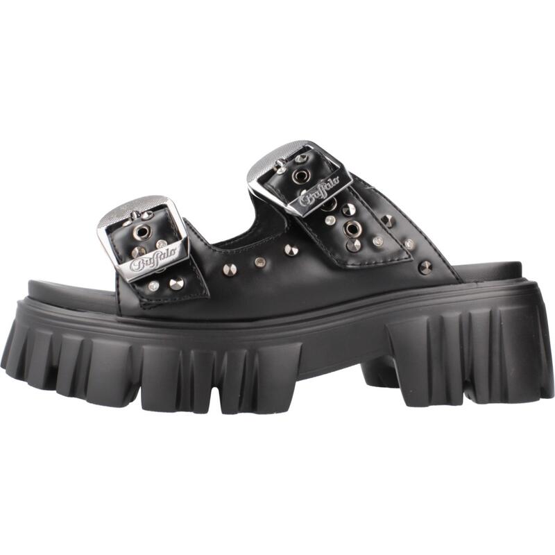 Sandalias Mujer Buffalo Lion Ari Negro