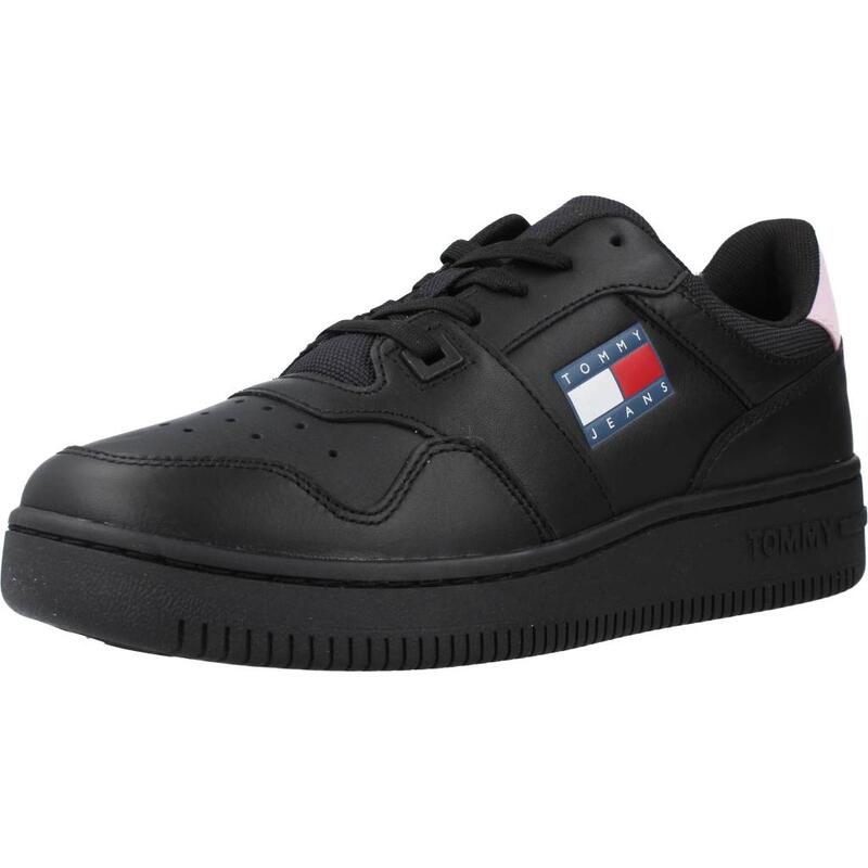 Zapatillas mujer Tommy Jeans Retro Basket Negro