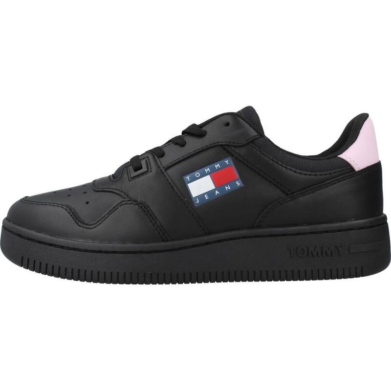 Zapatillas mujer Tommy Jeans Retro Basket Negro