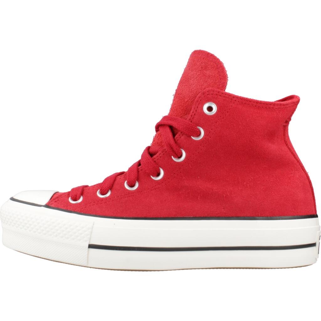 Zapatillas mujer Converse Chuck Taylor All Star Lift Suede Rojo 2/5