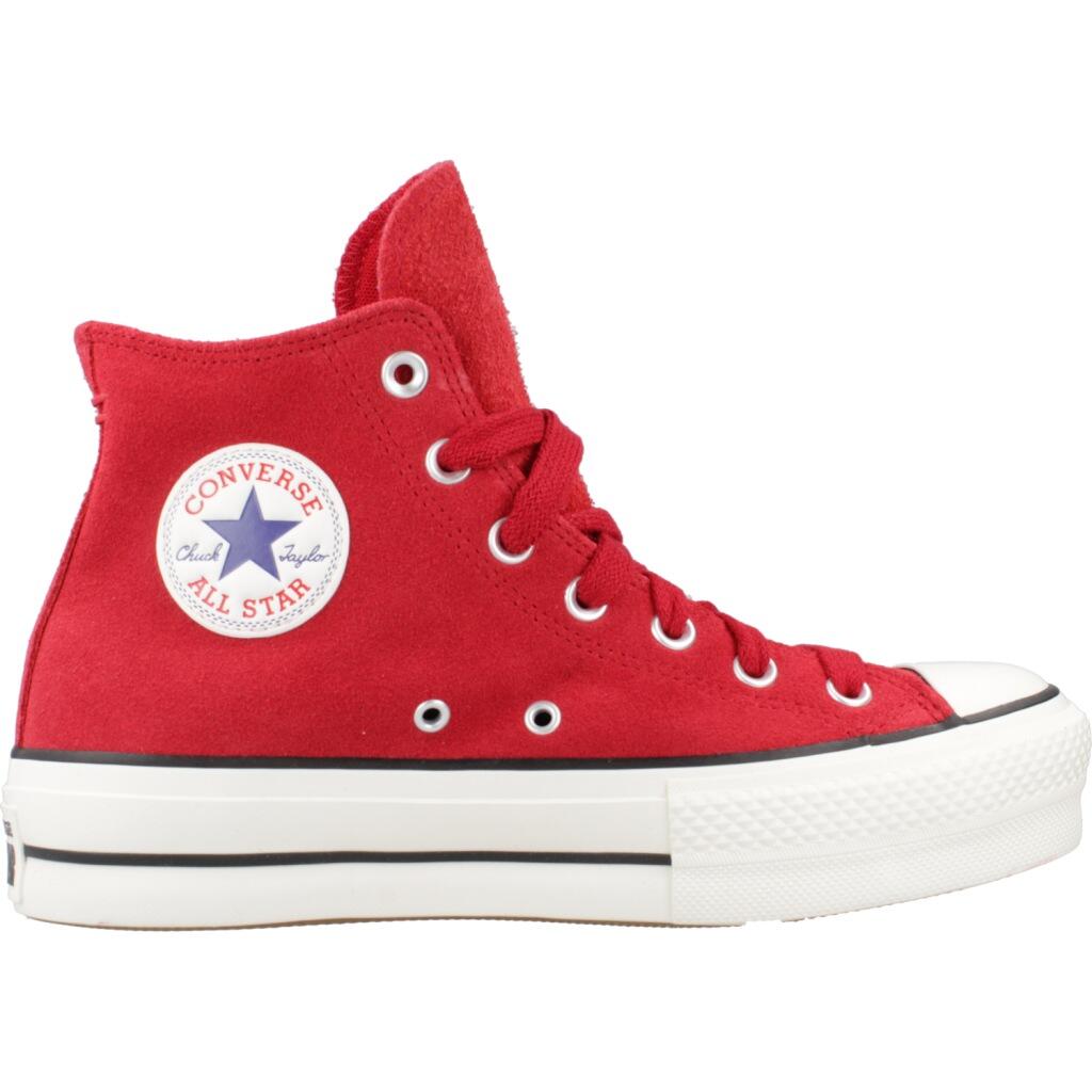 Zapatillas mujer Converse Chuck Taylor All Star Lift Suede Rojo 4/5