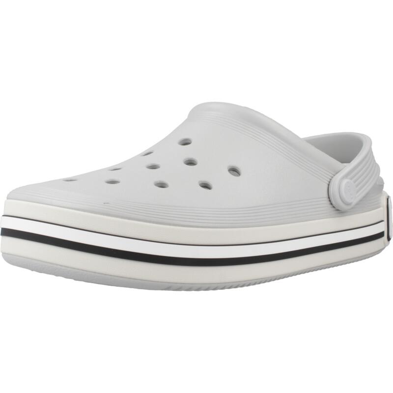 Chanclas Mujer Crocs Off Court Logo Clog Gris