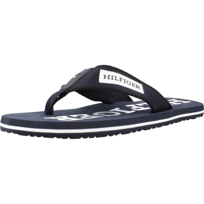 Chanclas Hombre Tommy Hilfiger Patch Hilfiger Beach San Azul