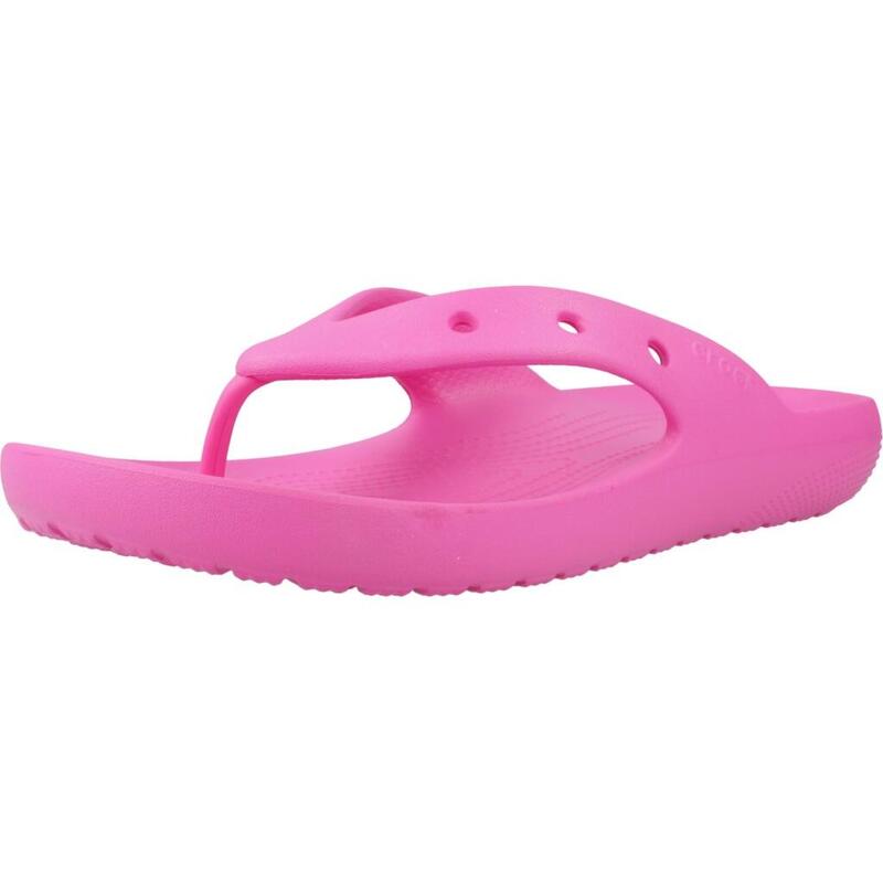 Chanclas Mujer Crocs Classic Flip V2 Rosa
