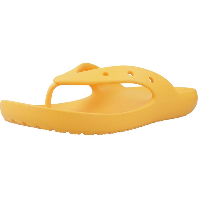 Chanclas Mujer Crocs Classic Flip V2 Naranja