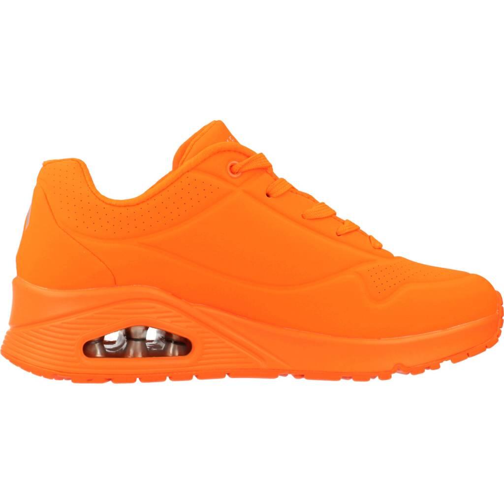 Turnschuhe Frau Skechers Uno Night Shades Orange 4/7