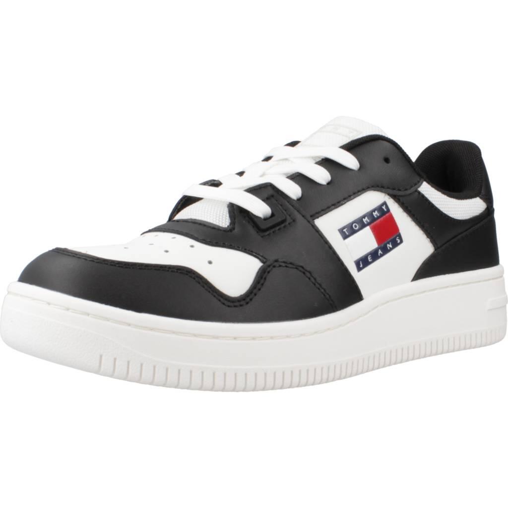 Ténis Tommy Jeans Modelo Tjw Retro Basket Ess Cor Preto