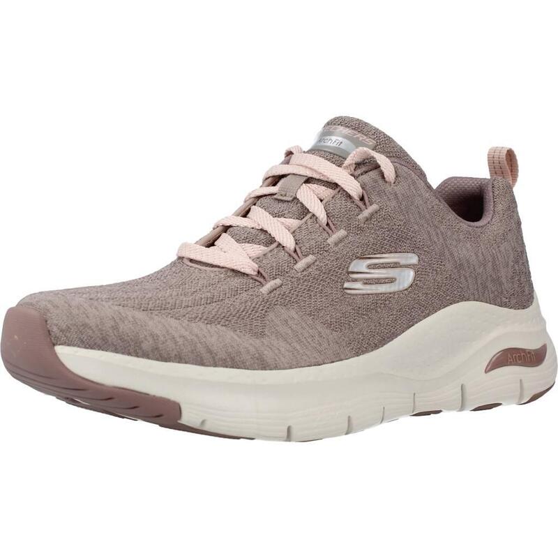 Zapatillas mujer Skechers Arch Fit - Comfy Wave Marron