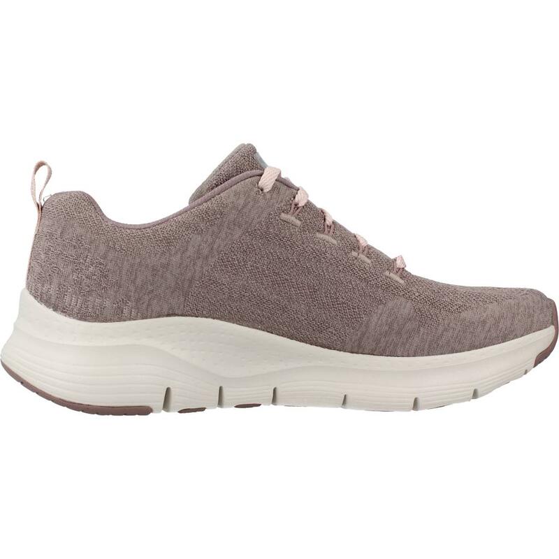 Zapatillas mujer Skechers Arch Fit Comfy Wave Marron