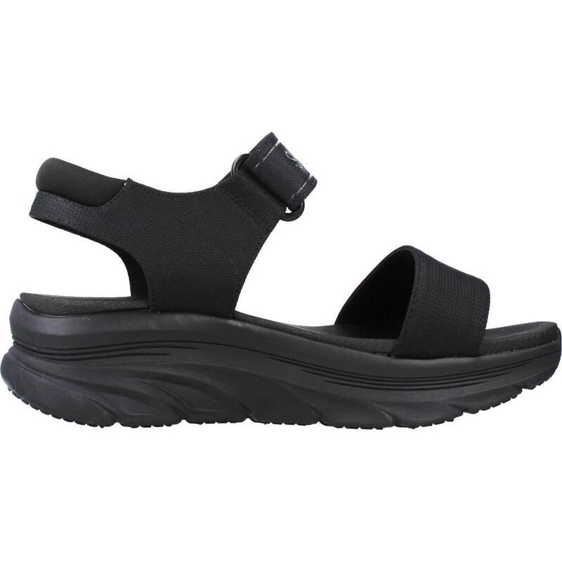 Sandalias Mujer Skechers Dlux Walker New Block Negro