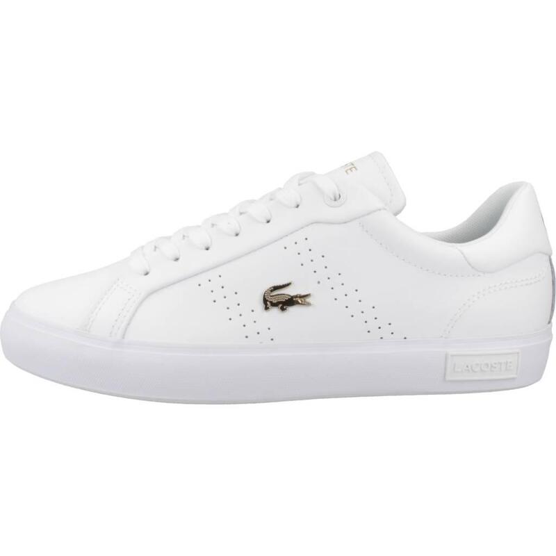 Baskets Lacoste Modèle Powercourt 2.0 Leather Couleur Blanc