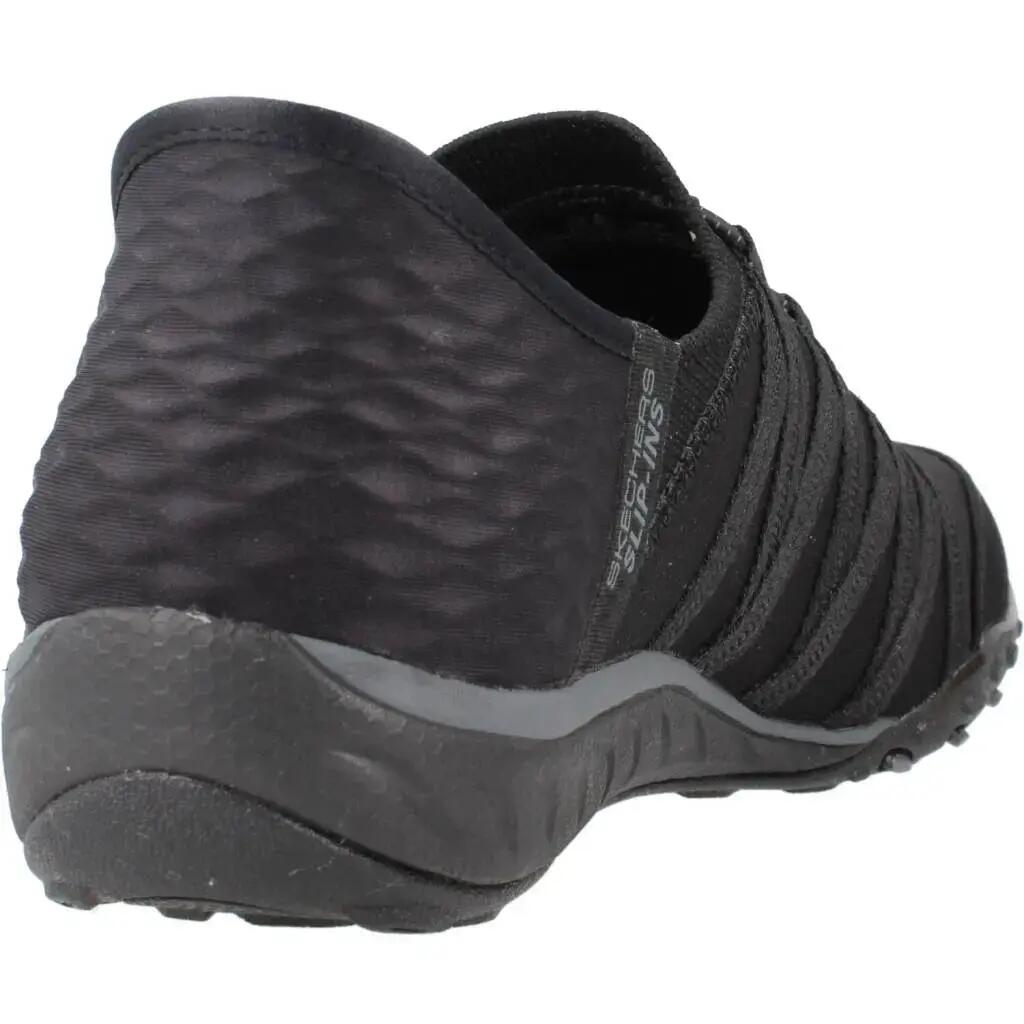 Scarpe Donna Skechers Slipins Breathe Easy Roll Me nero 3/6